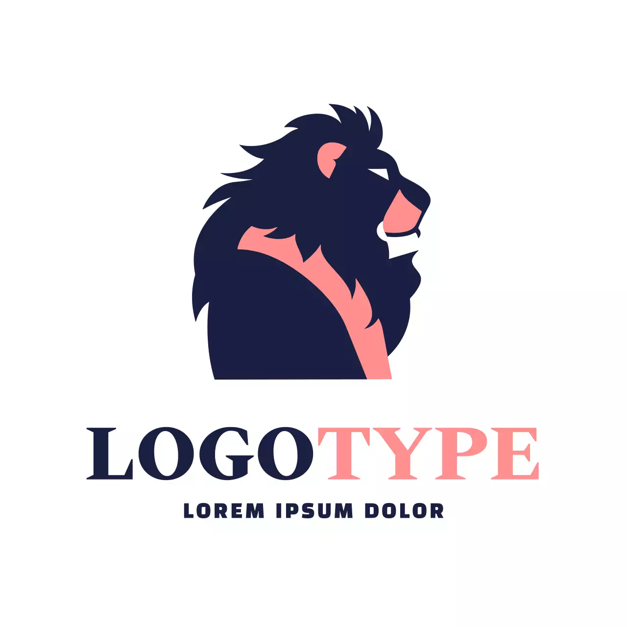 Navy Minimal Business Logo