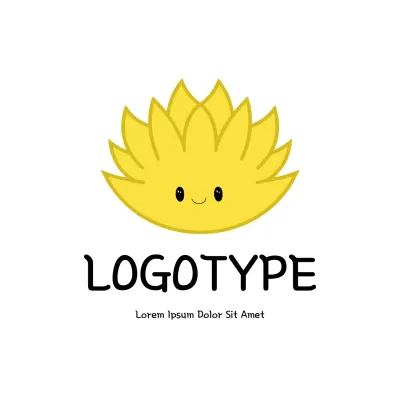 Yellow Minimal Design Logo