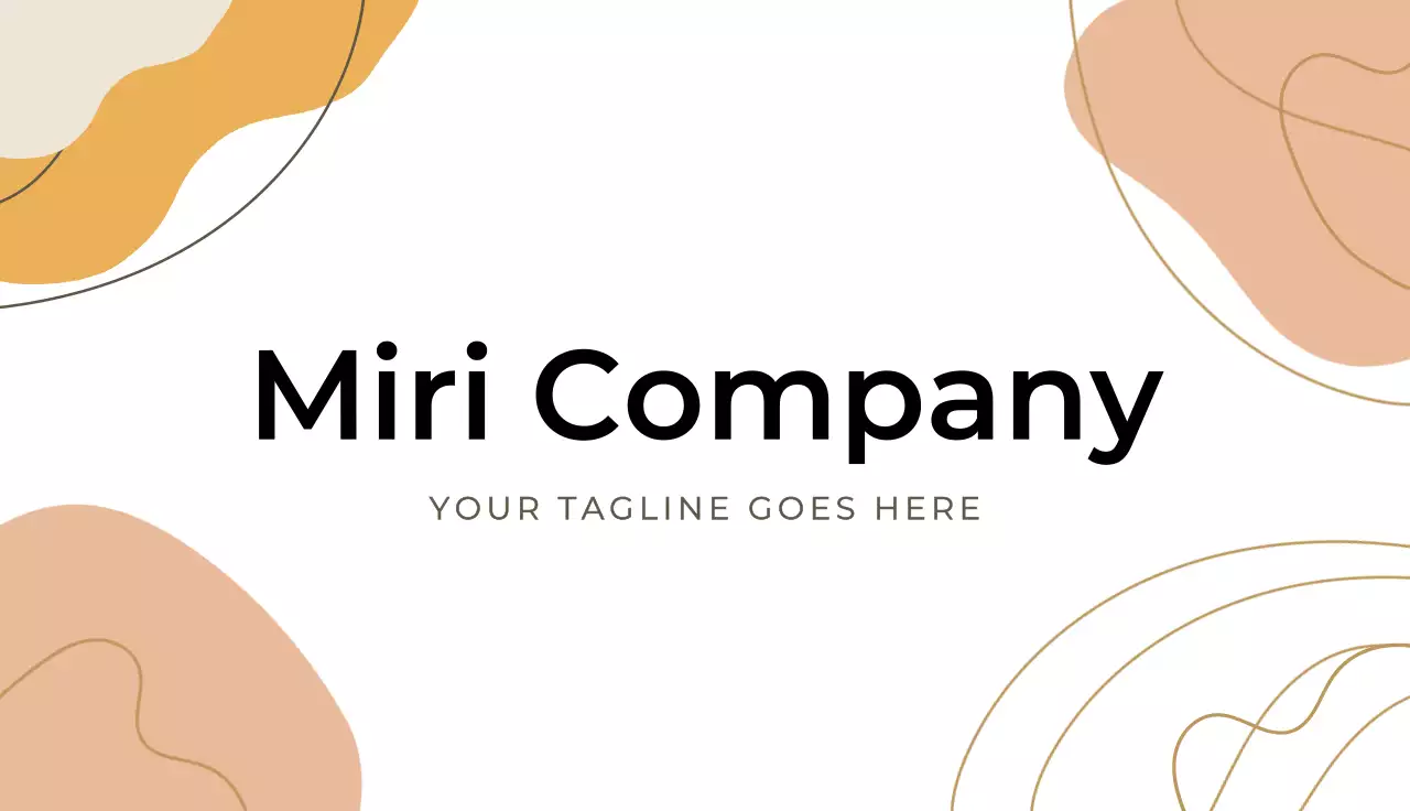 Yellow Simple Business Card