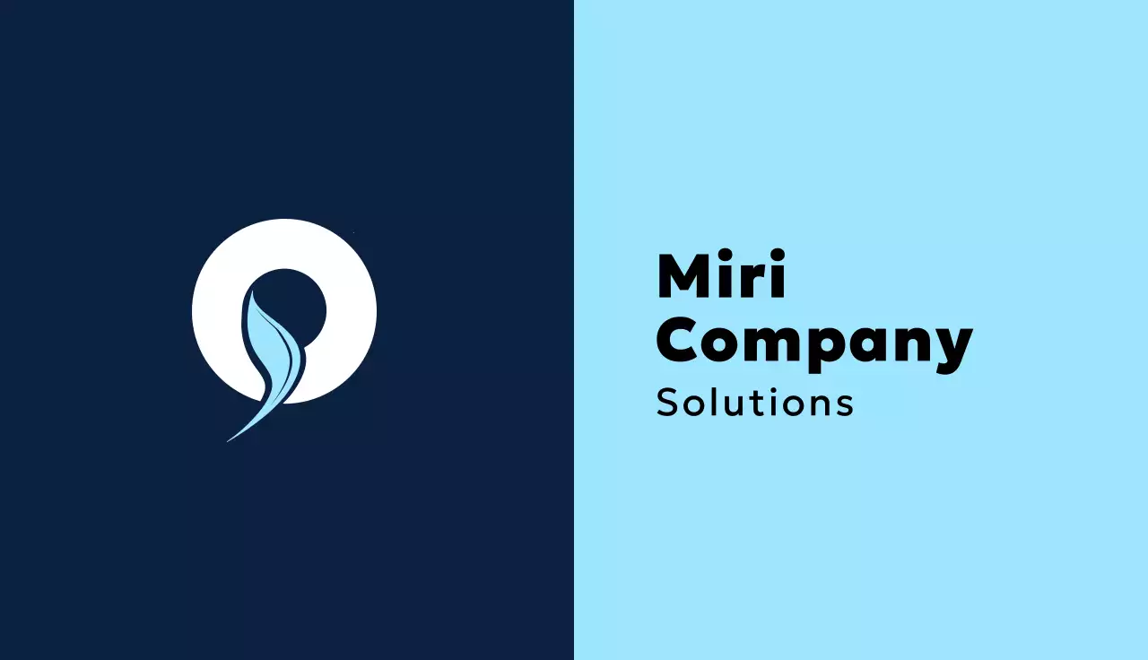 Navy Modern Business Card