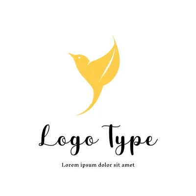 Yellow Minimal Design Logo