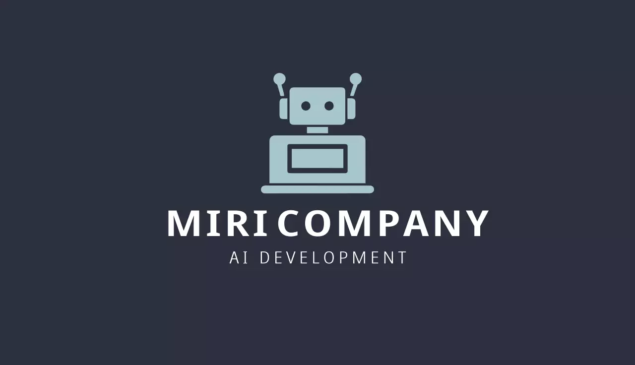 Blue Modern Ai Business Card