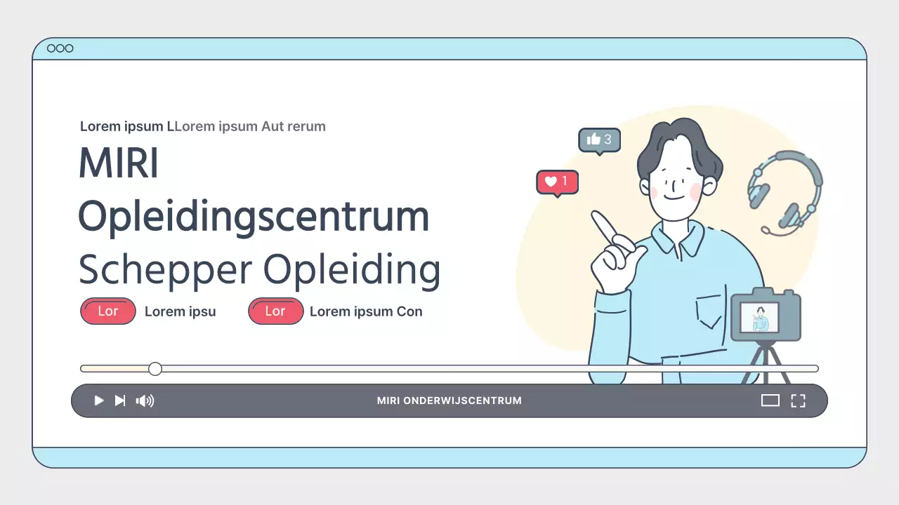 Eenvoudige witte en lichtblauwe trainingsgids voor makers