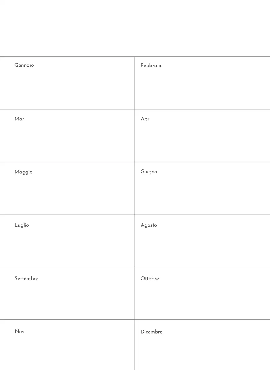 Un calendario fotografico dall'atmosfera pulita e urbana