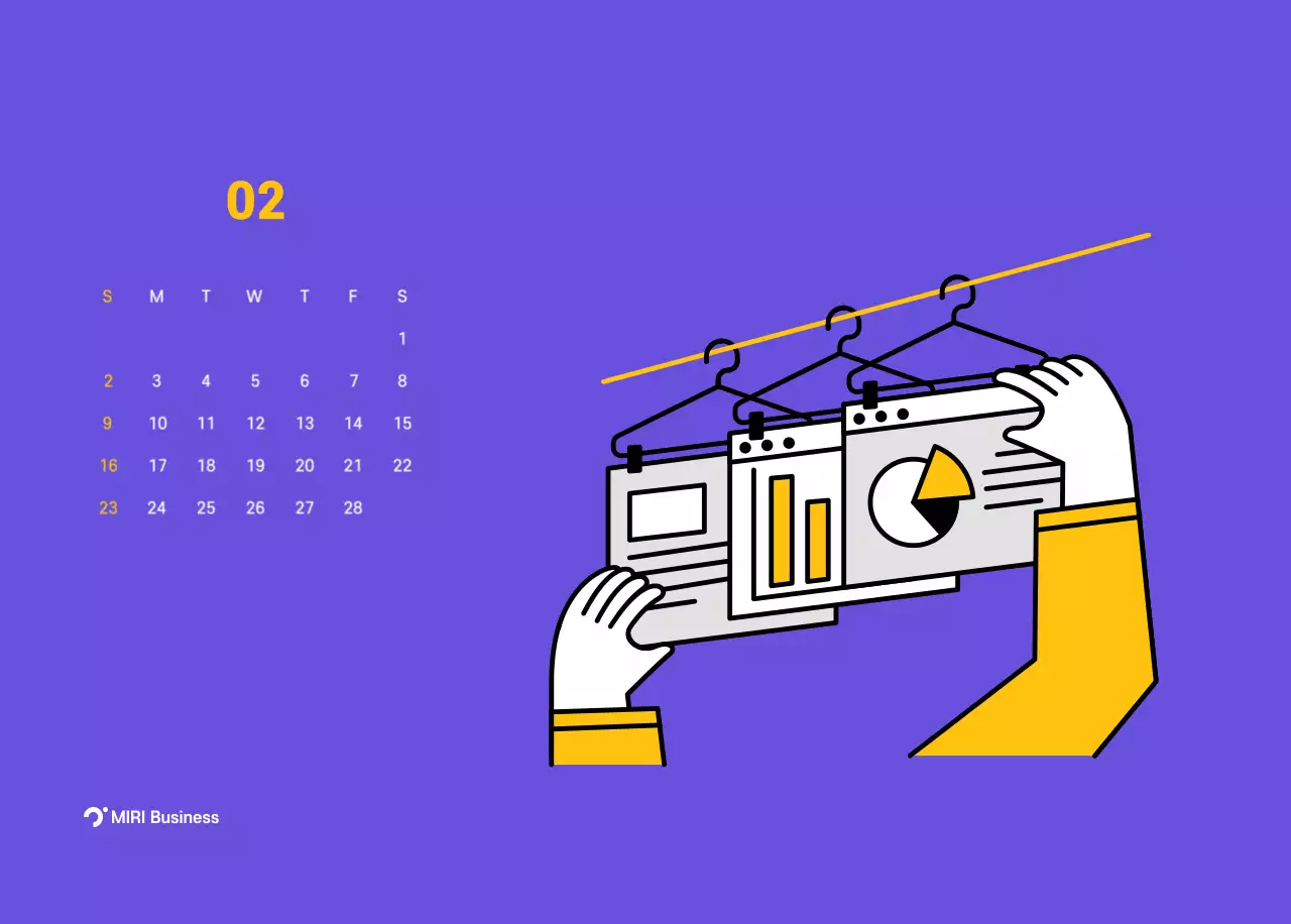 Clean line illustration on a purple background