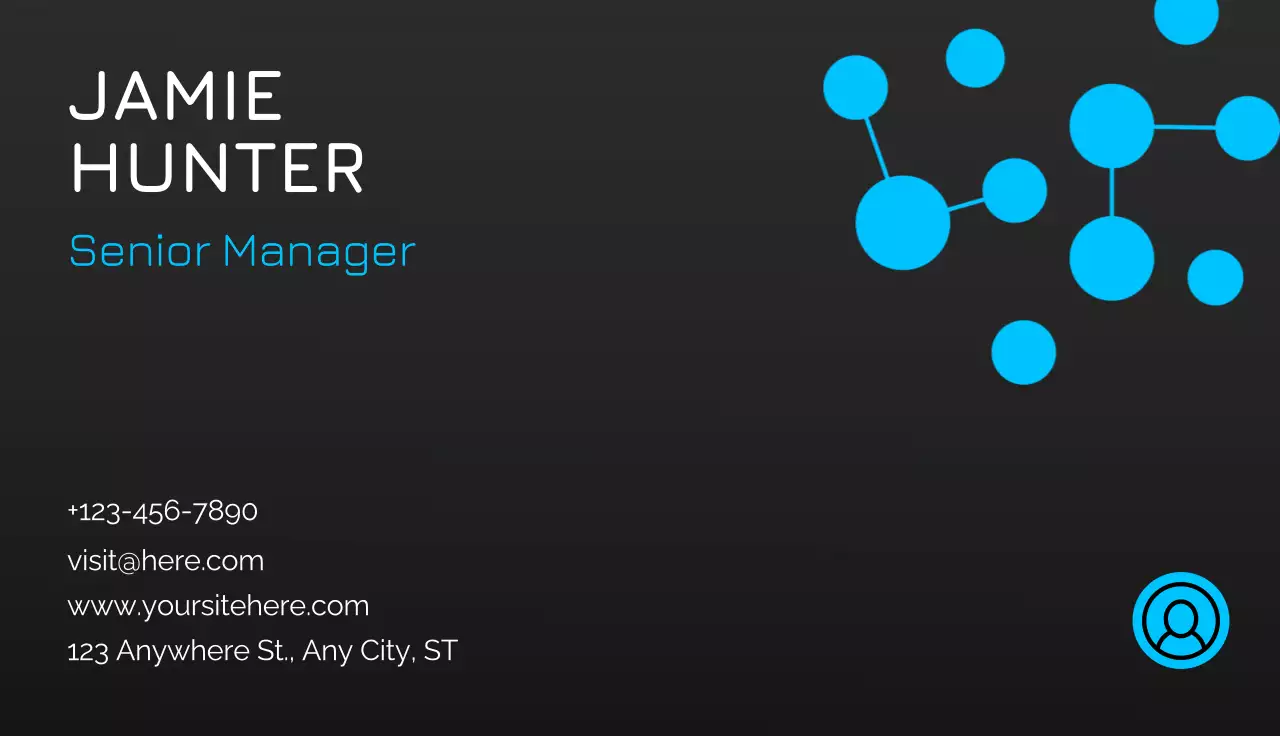 Black Modern Business Card