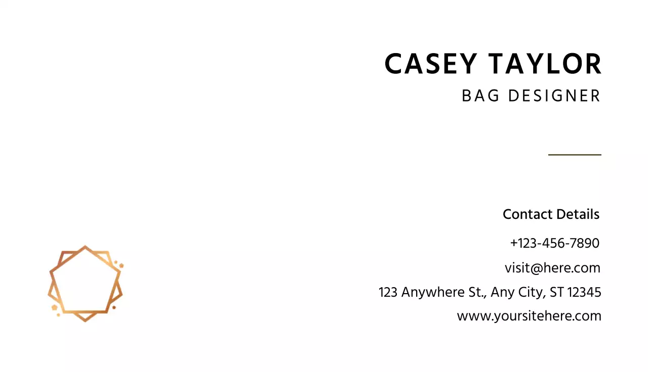White Minimal Business Card