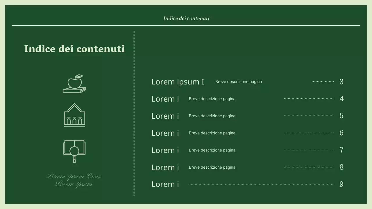 Materiale di formazione per consulenti semplice, verde e alla menta