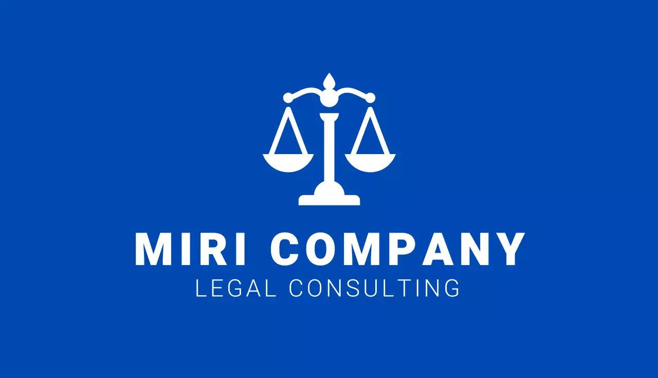 Blue Professional Legal Business Card