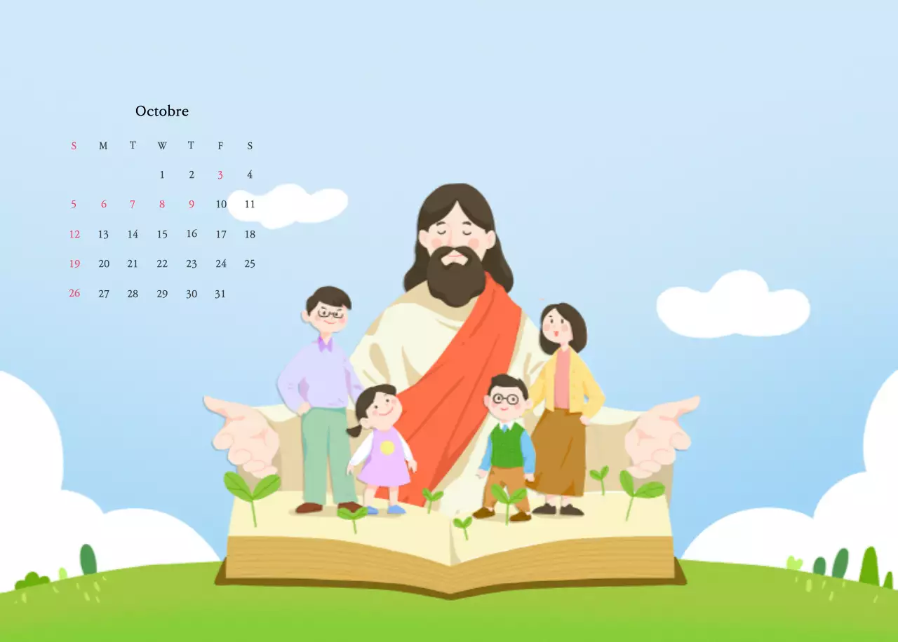 Des églises aux couleurs chaudes et des illustrations mignonnes