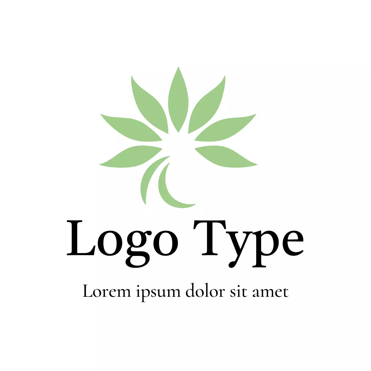 Green Minimal Design Logo
