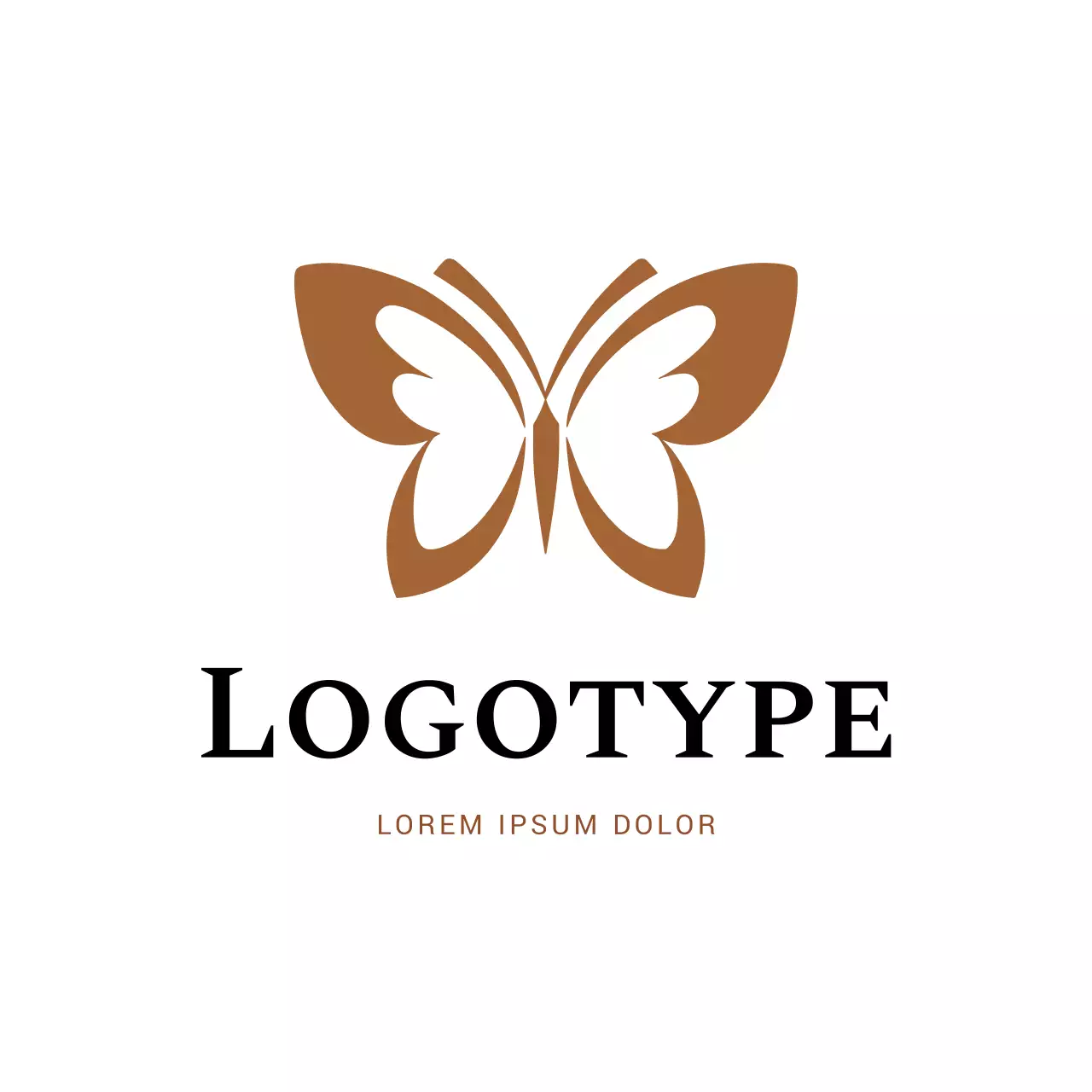 Brown Minimal Design Logo