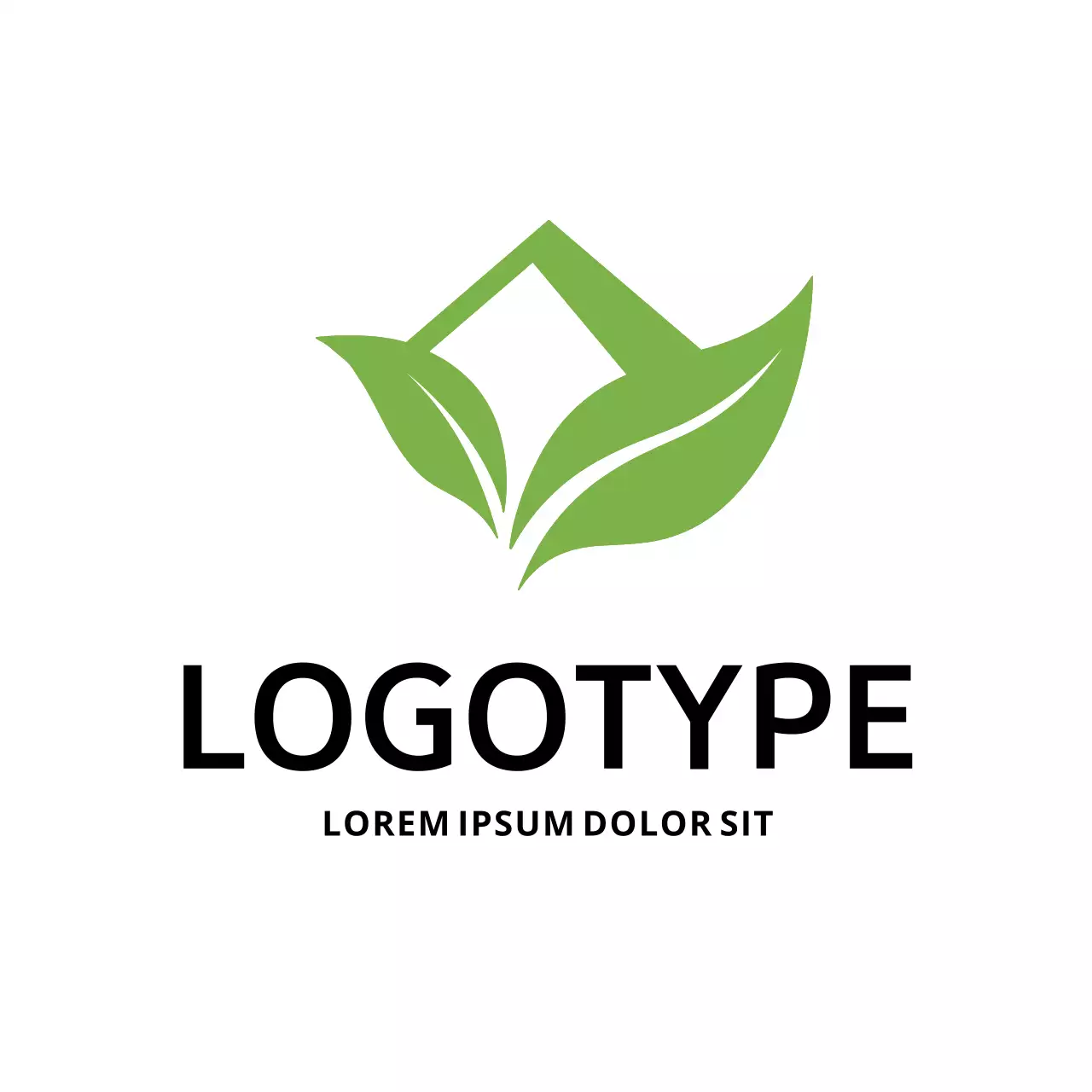 Green Minimal Design Logo