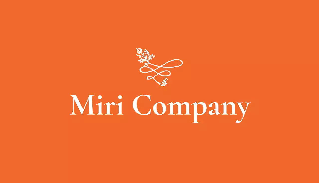 Orange Elegant Business Card