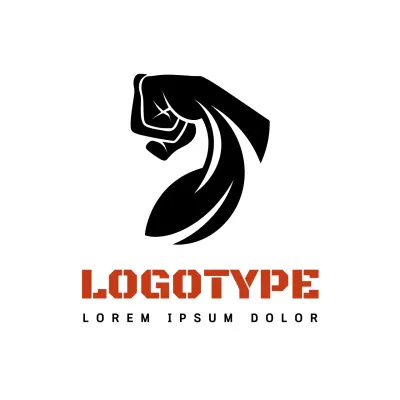 Black Minimal Design Logo