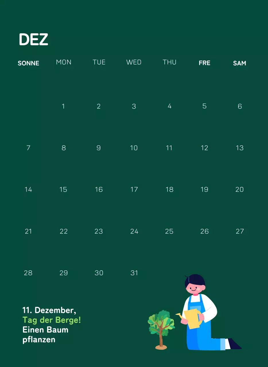 Eine soziale Stiftung, die die Weihnachtszeit mit farbenfrohen Illustrationen von Menschen und dem Planeten feiert.