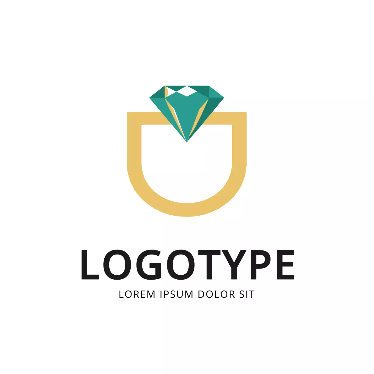 Gold Minimal Design Logo