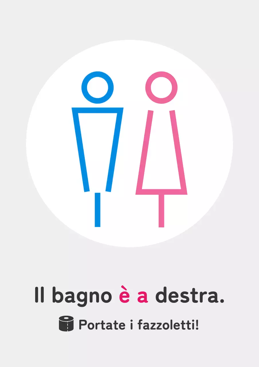 Un semplice post guida per i bagni blu e rosa