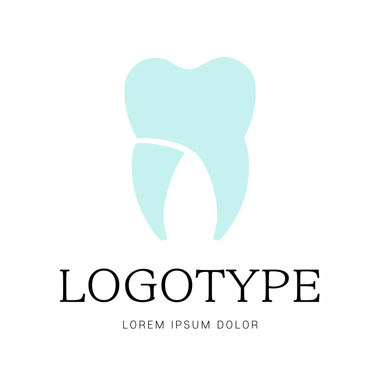 Mint Minimal Dental Logo