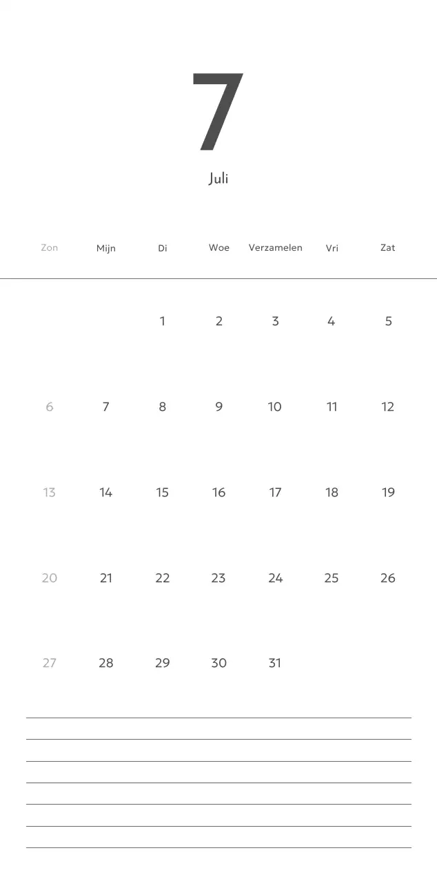 Een fotokalender met een strakke, stedelijke uitstraling
