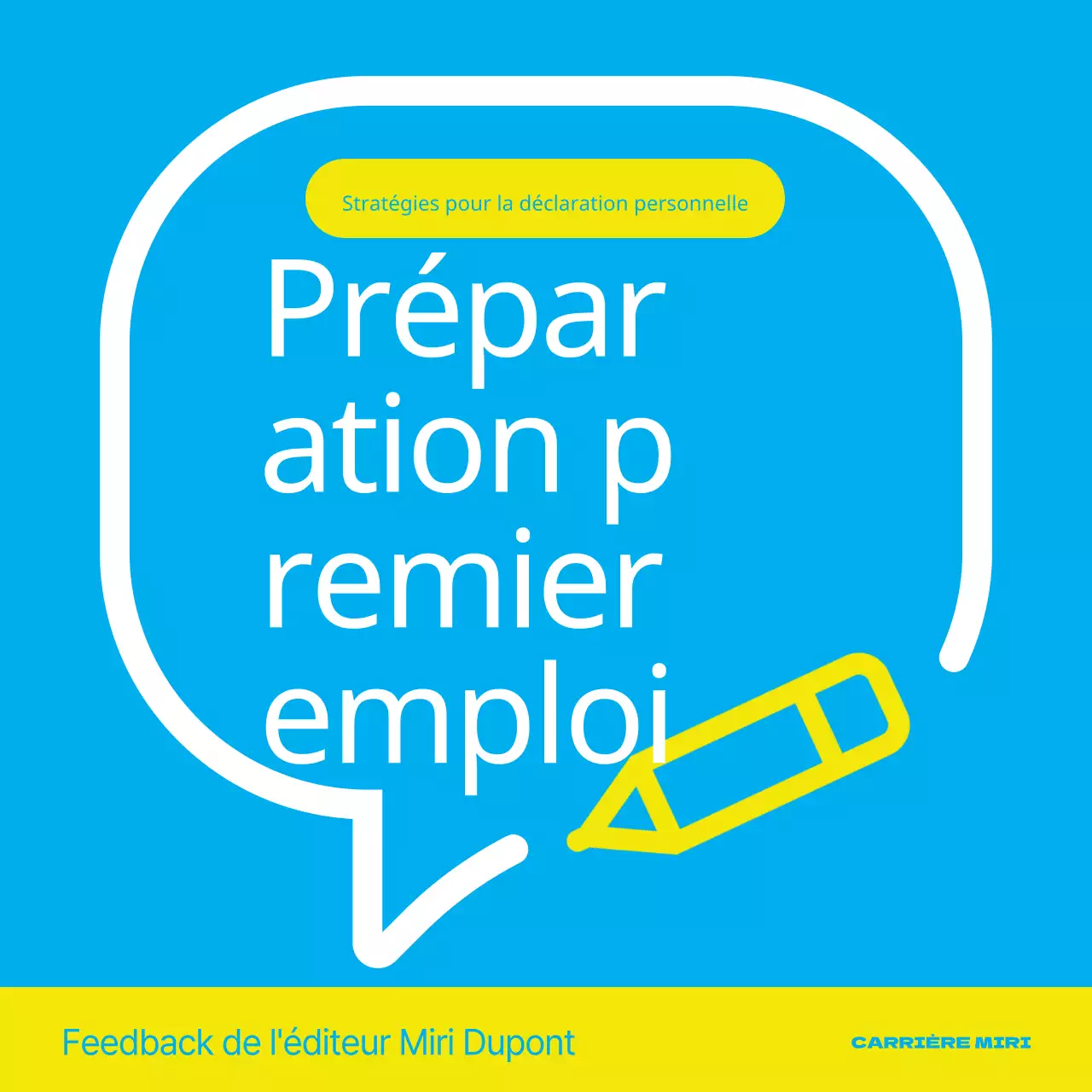 Promotion d'une simple séance de tutorat en bleu clair et jaune