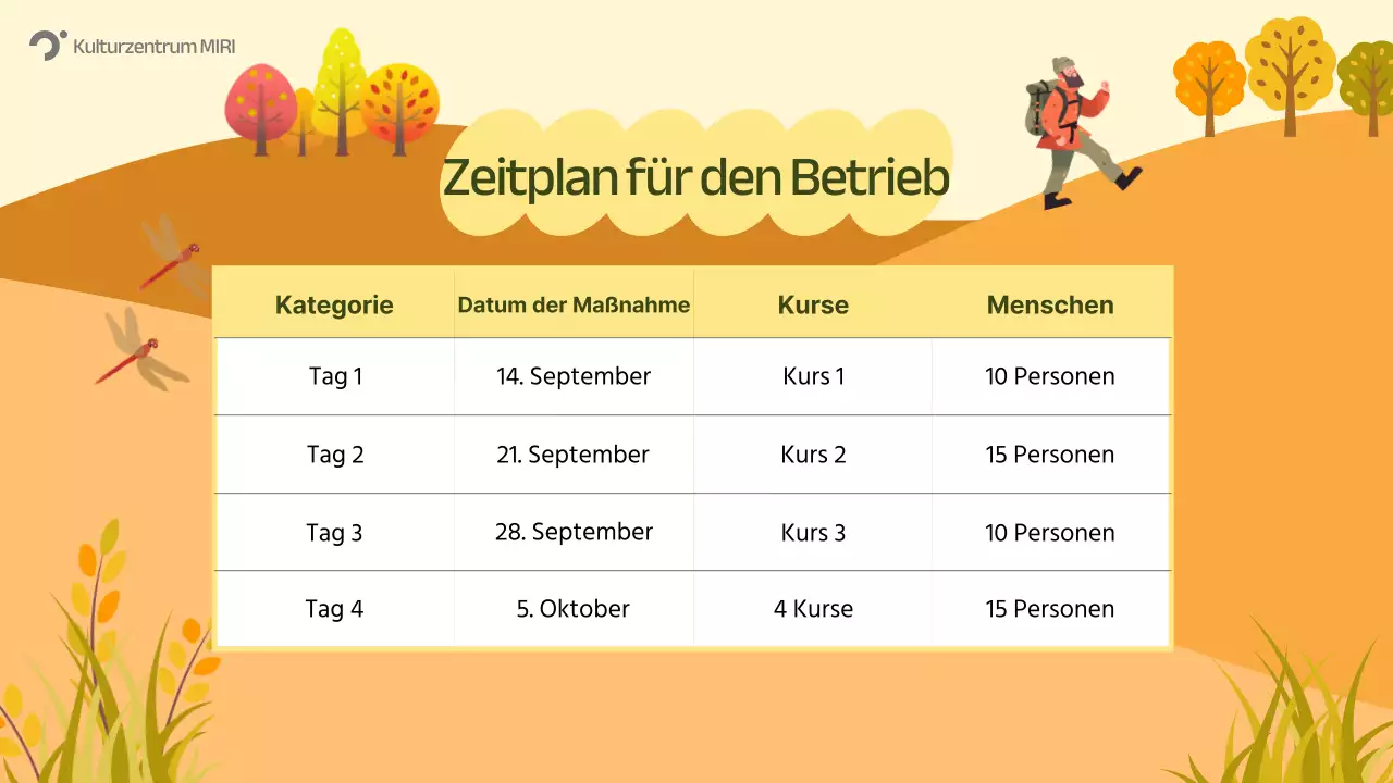Orange Nature Herbst Event Guide