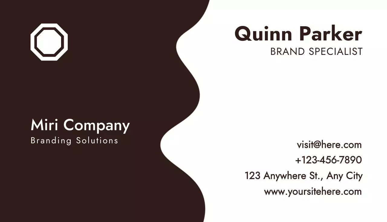 Brown Minimal Business Card