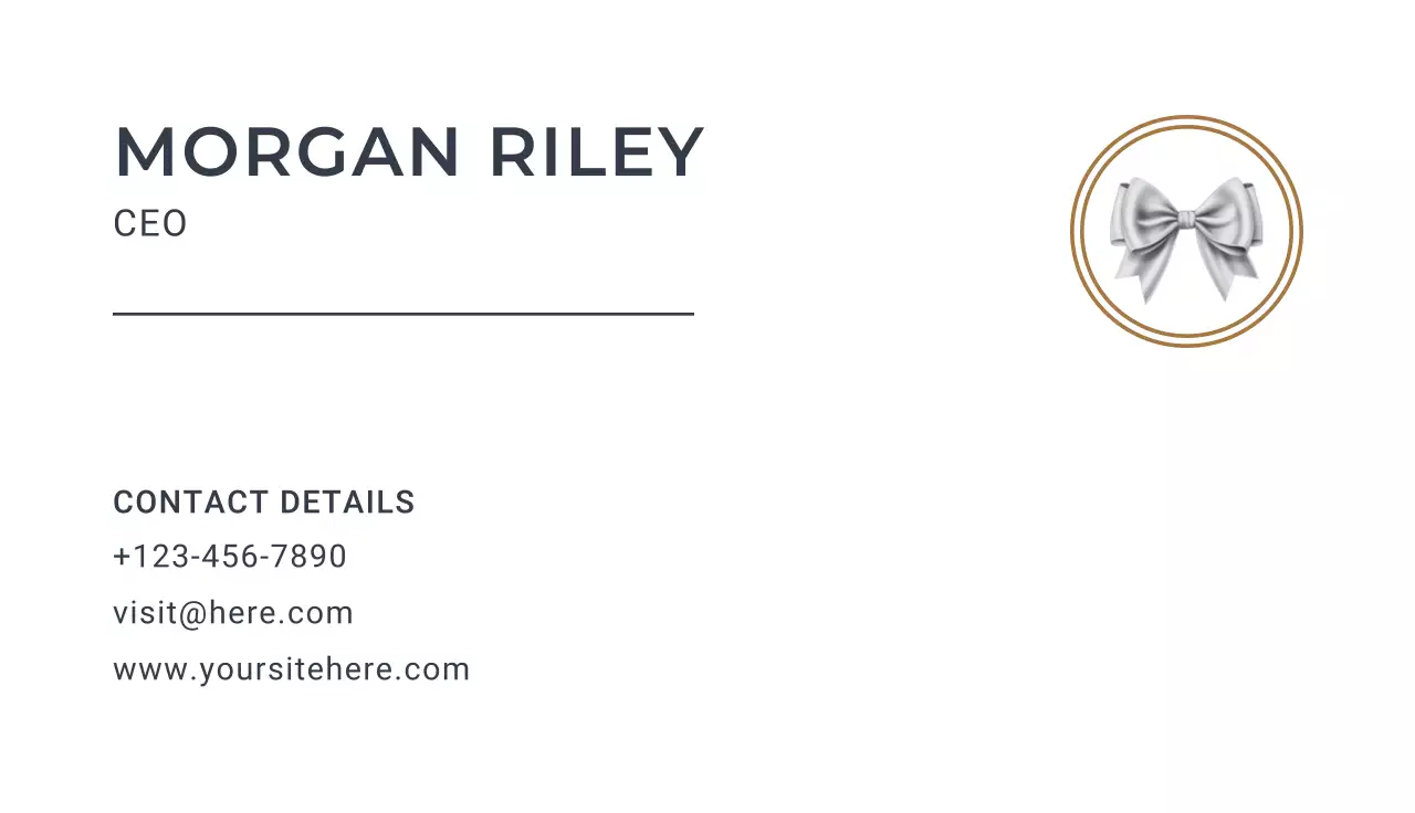 White Minimal Business Card