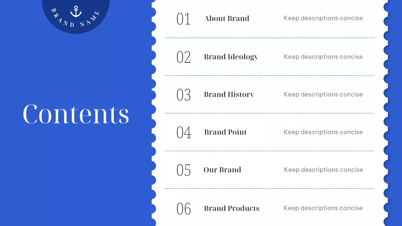 블루 미니멀 마케팅 템플릿 프레젠테이션