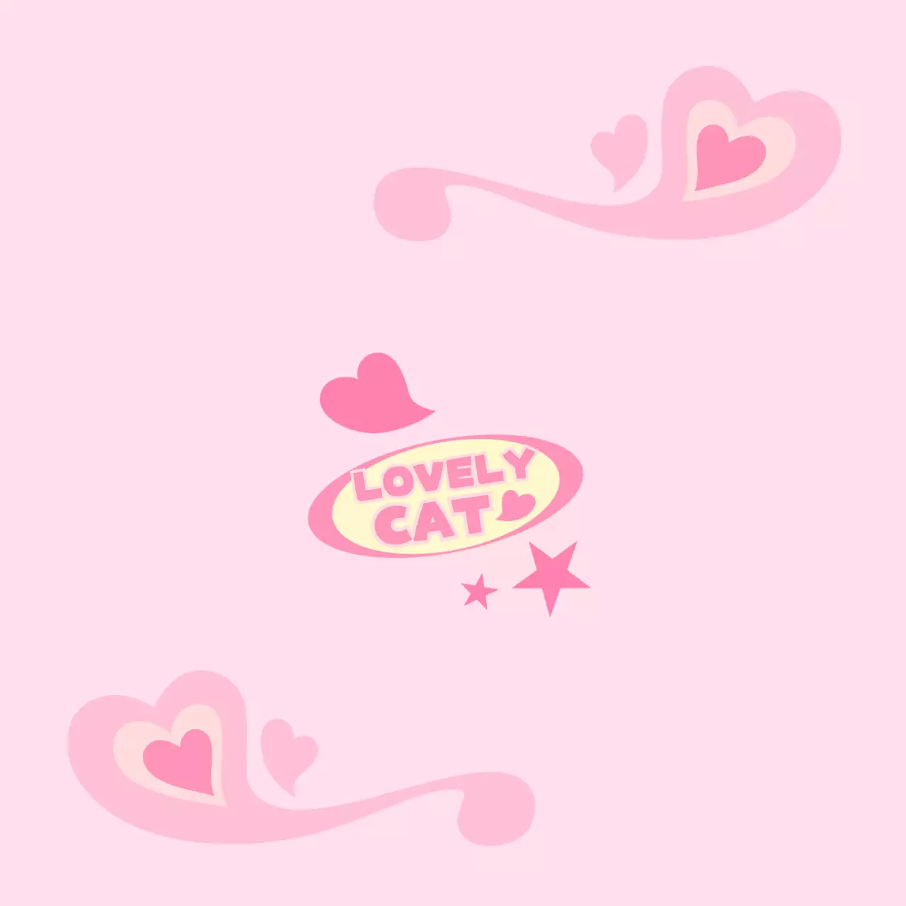 파스텔톤의 키치한 소품 배경지