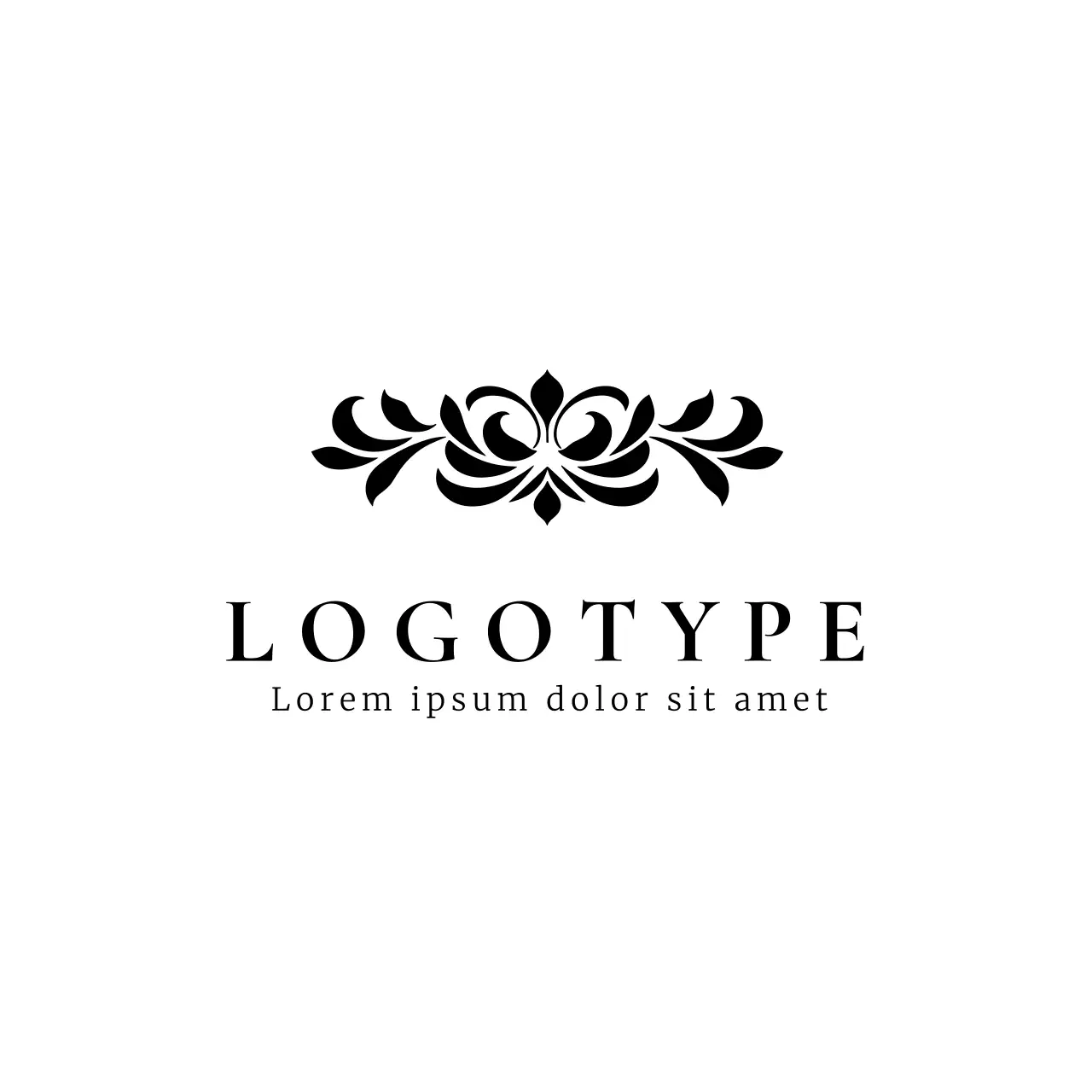 Black Elegant Design Logo