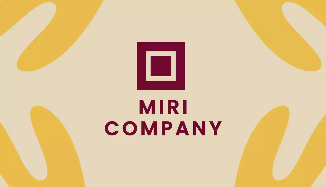 Maroon Modern Business Card