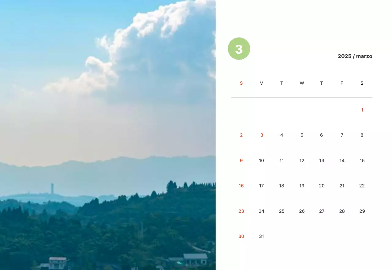 Calda fotografia di paesaggio con colori pastello