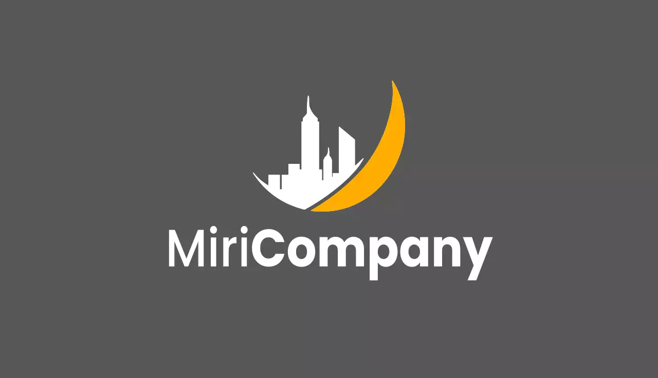 Orange Modern Business Card