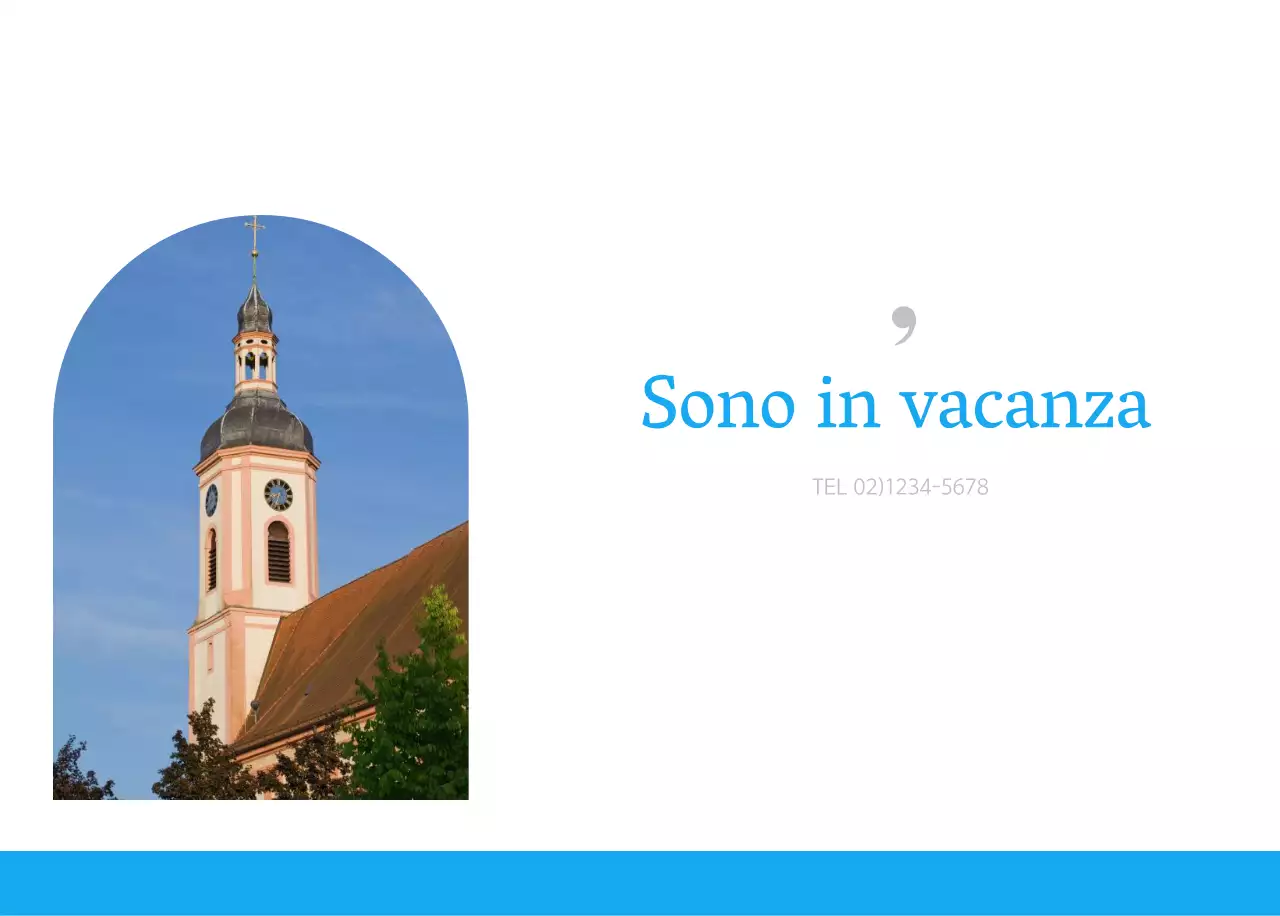 Calendario ecclesiastico blu di concezione moderna