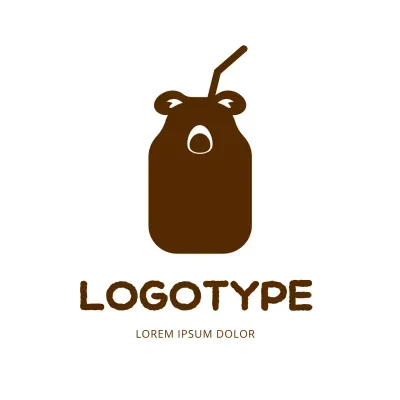 Brown Simple Design Logo
