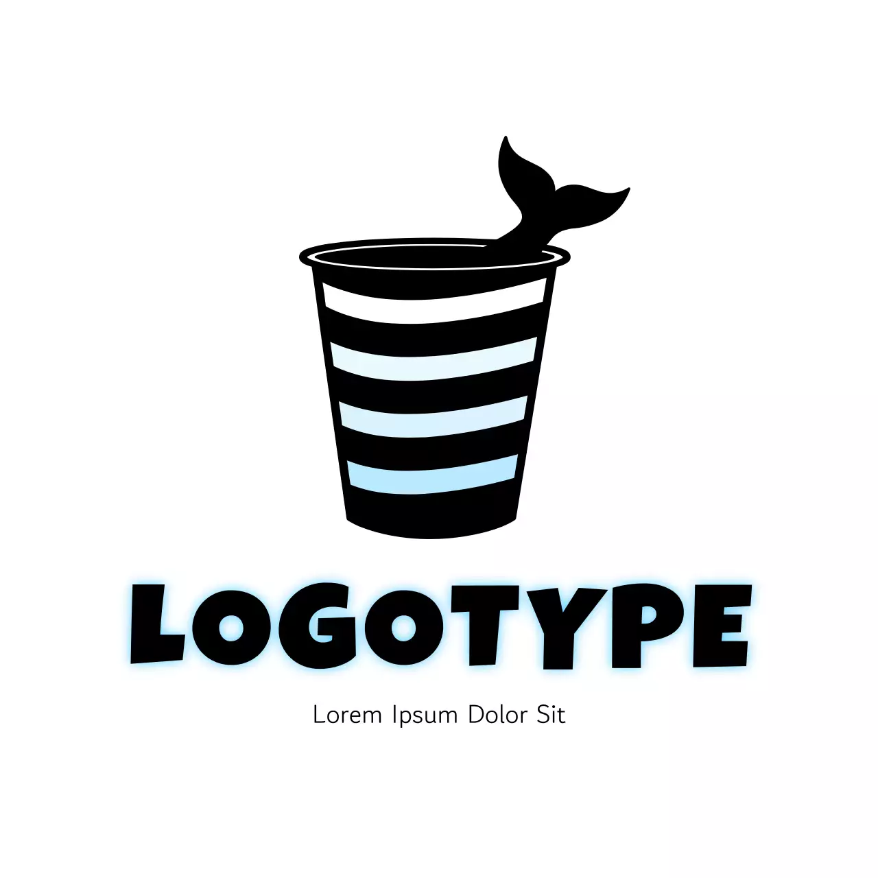 Black Modern Design Logo