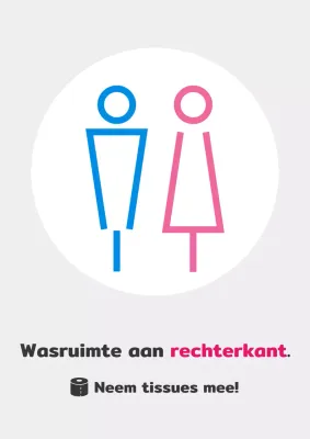 Een eenvoudige gids voor blauwe en roze toiletruimtes