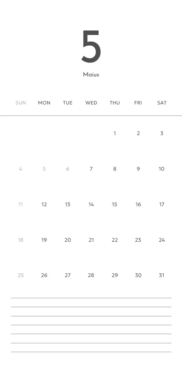 A photo calendar with a clean, urban look