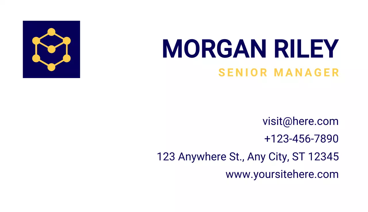 Blue Professional Business Card