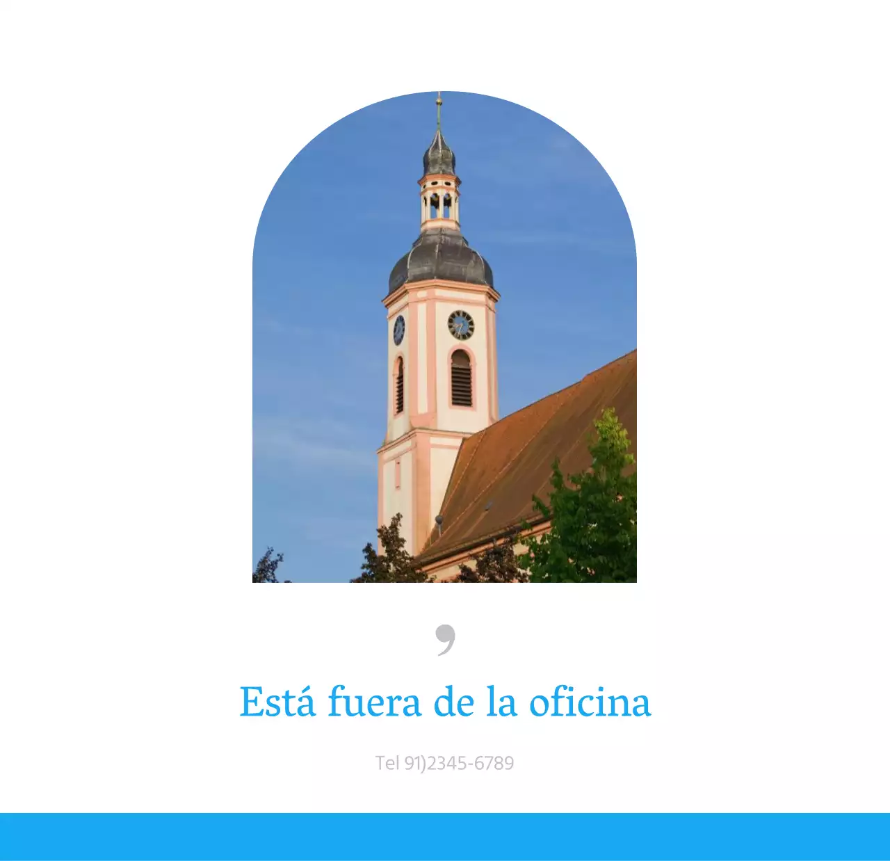 Calendario eclesiástico azul de concepto moderno