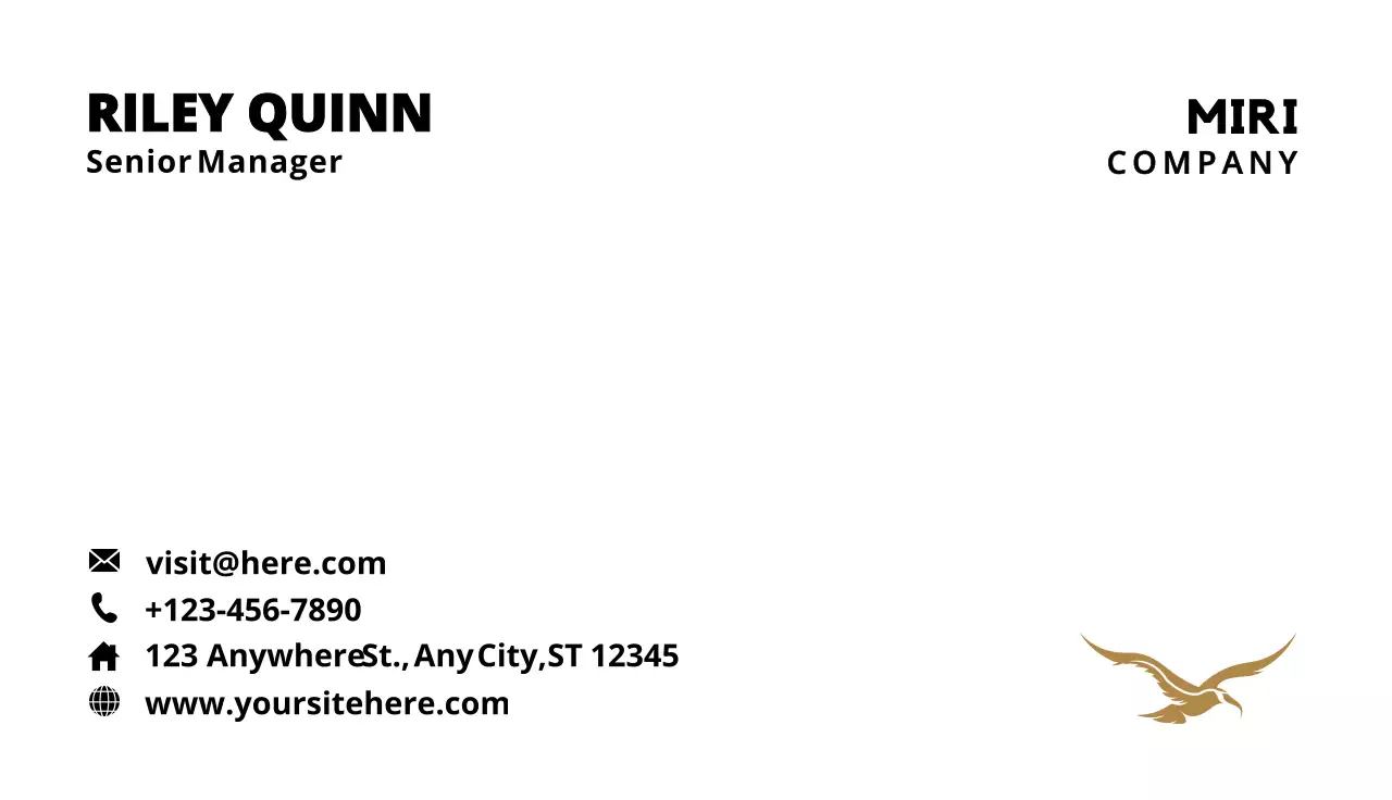 White Minimalist Business Card