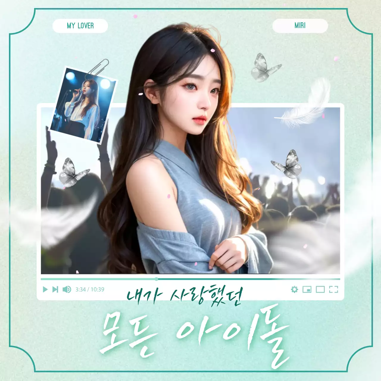 민트 아기자기한 연예인 굿즈