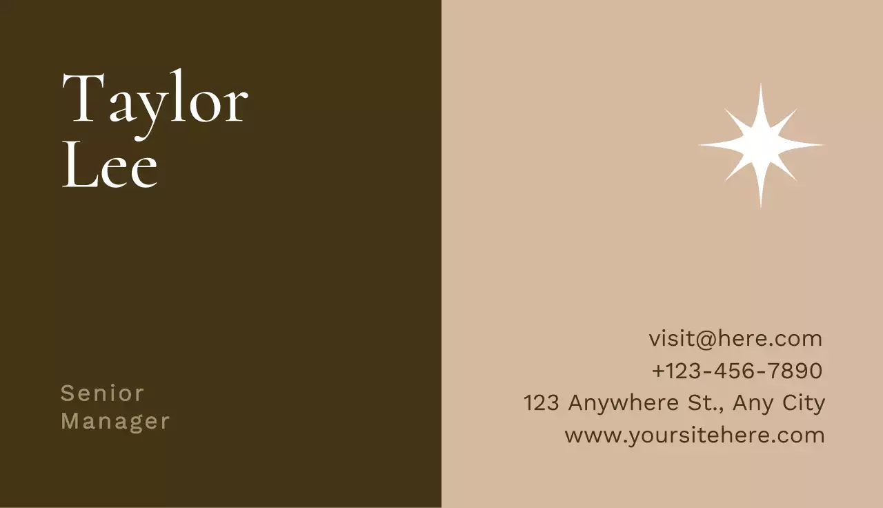 Brown Classic Business Card