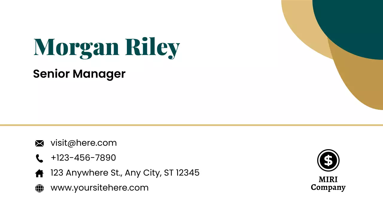 Green Modern Business Card