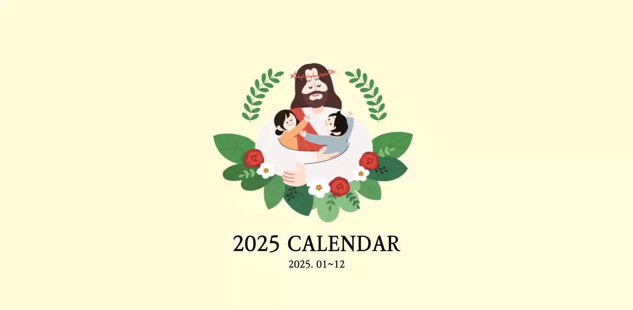 Warm colorsChurches with cute illustrations