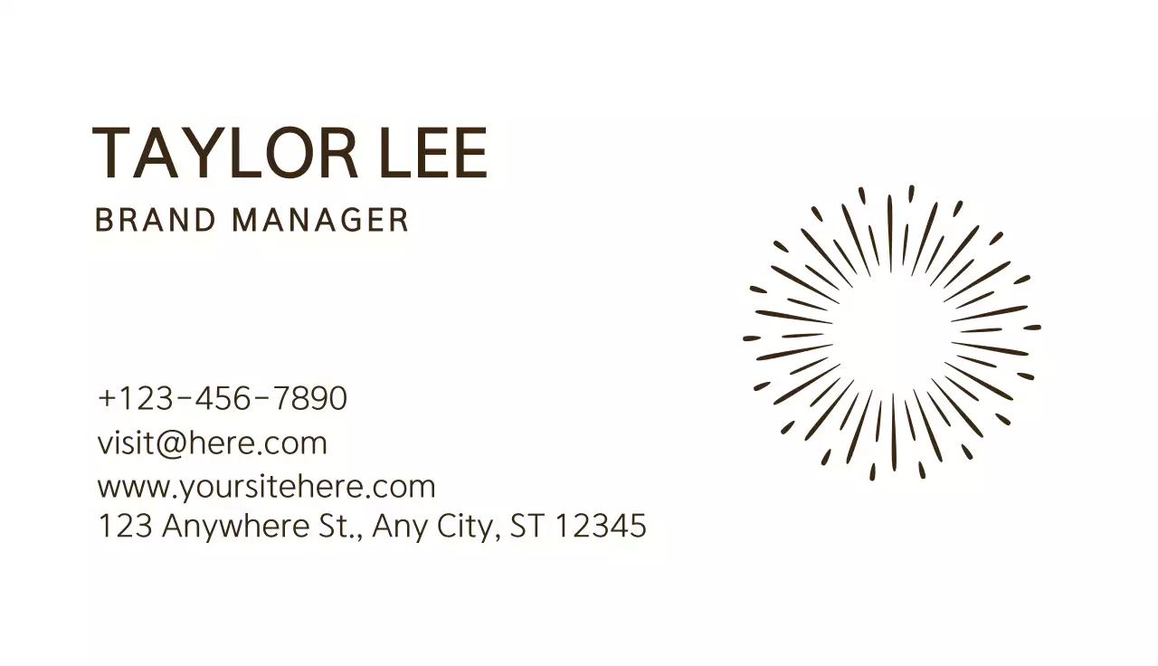 White Minimal Business Card