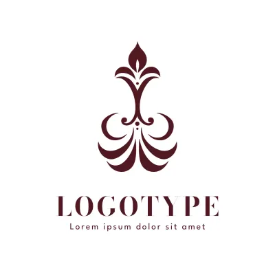 Maroon Elegant Design Logo