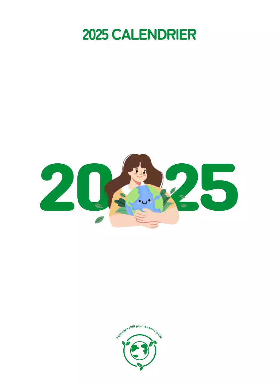 Une fondation sociale qui célèbre les fêtes de fin d'année avec des illustrations colorées de personnes et de la planète.