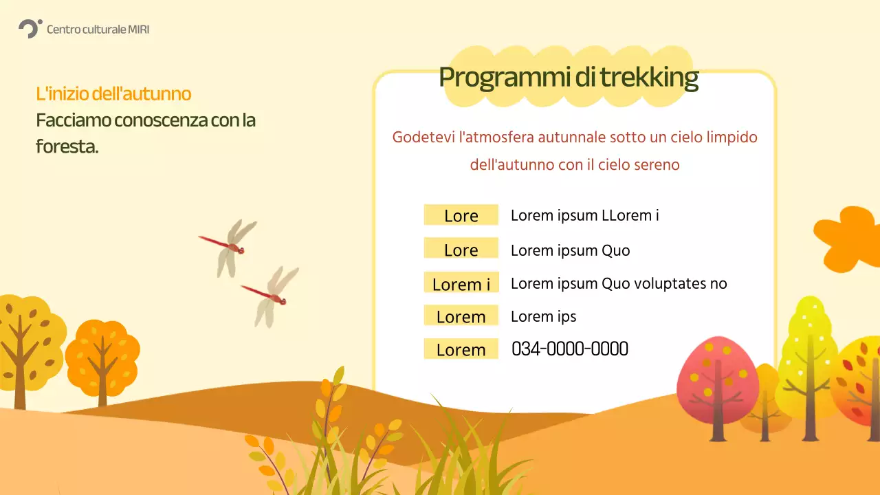 Guida agli eventi autunnali di Orange Nature